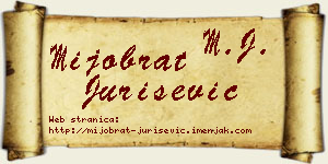 Mijobrat Jurišević vizit kartica